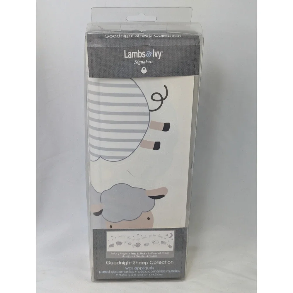 Lambs Ivy‎ Wall Appliqués Peel Stick Good Night Sheep Collection Unused